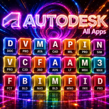 Autodesk 3DS Max - bao gồm 34 ứng dụng của AutoCAD | 3 năm tài khoản cá nhân | 1 năm bảo hành